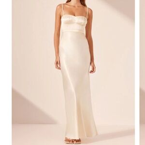 Shona Joy La Lune Corded Ruched Maxi Dress